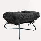 Kit 02 Poltronas Costela Ferro Industrial X Pés Cruzados Com