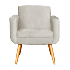 Kit 02 Poltronas Cristal Requinte Suede Cores - Ds Estofados