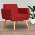 Kit 02 Poltronas Cristal Requinte Suede Cores - Ds Estofados