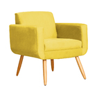 Kit 02 Poltronas Cristal Requinte Suede Cores - Ds Estofados