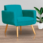 Kit 02 Poltronas Cristal Requinte Suede Cores - Ds Estofados