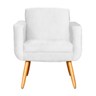 Kit 02 Poltronas Cristal Requinte Suede Cores - Ds Estofados