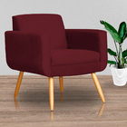 Kit 02 Poltronas Cristal Requinte Suede Cores - Ds Estofados