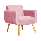 Kit 02 Poltronas Cristal Requinte Suede Cores - Ds Estofados