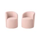 Kit 02 Poltronas Curva Orgânica Nature Gaia Suede - Montanari