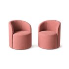 Kit 02 Poltronas Curva Orgânica Nature Gaia Suede - Montanari