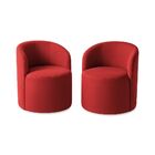 Kit 02 Poltronas Curva Orgânica Nature Gaia Suede - Montanari