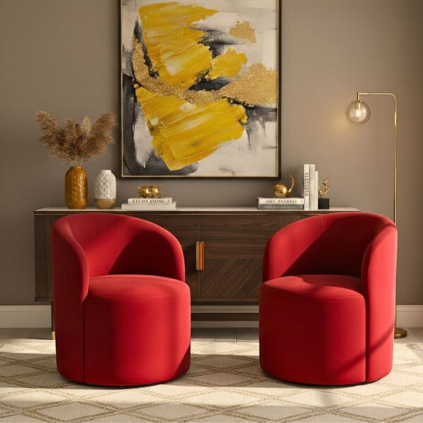 Kit 02 Poltronas Curva Orgânica Nature Gaia Suede - Montanari