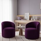 Kit 02 Poltronas Curva Orgânica Nature Gaia Veludo - Montanar