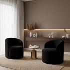 Kit 02 Poltronas Curva Orgânica Nature Gaia Veludo - Montanar