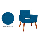 Kit 02 Poltronas Dália E 01 Puff Redondo Decorativos  - W D D