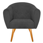 Kit 02 Poltronas Dandara Pés Palito Linho - Amarena Móveis -