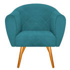 Kit 02 Poltronas Dandara Pés Palito Suede - Amarena Móveis -