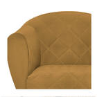 Kit 02 Poltronas Dandara Pés Palito Suede - Doce Sonho Móveis