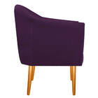 Kit 02 Poltronas Dandara Pés Palito Suede - Doce Sonho Móveis