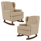 Kit 02 Poltronas De Amamentação Com Balanço Malu Base De Made