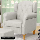 Kit 02 Poltronas De Amamentação Pés Madeira Lucy P04 Linho Of