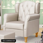 Kit 02 Poltronas De Amamentação Pés Madeira Lucy P04 Sintétic