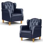 Kit 02 Poltronas De Amamentação Pés Madeira Lucy P04 Sintétic