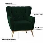 Kit 02 Poltronas Decoraçao Recepçao Pes Madeira Gm Milani Sto