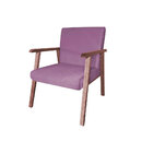 Kit 02 Poltronas Decorativa Alexa Suede Rosa