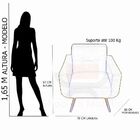 Kit 02 Poltronas Decorativa Anitta Pés Madeira Corano Preto