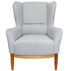 Kit 02 Poltronas Decorativa Base De Madeira Milena D02 Linho