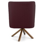 Kit 02 Poltronas Decorativa Base Giratória De Madeira Pérsia