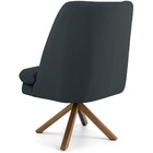 Kit 02 Poltronas Decorativa Base Giratória Madeira Pérsia D02