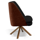 Kit 02 Poltronas Decorativa Base Giratória Pérsia D02 Veludo