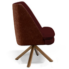 Kit 02 Poltronas Decorativa Base Giratória Pérsia D02 Veludo