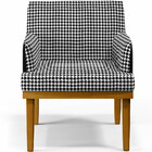 Kit 02 Poltronas Decorativa Base Mel Beatriz W01 Suede Pied P