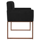 Kit 02 Poltronas Decorativa Bellinha Base De Ferro Bronze Sue