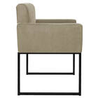 Kit 02 Poltronas Decorativa Bellinha Base De Ferro Preto Linh