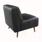 Kit 02 Poltronas Decorativa Braford 2042 Couro Legitimo Toro