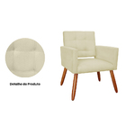Kit 02 Poltronas Decorativa Camila Suede Várias Cores - Ds Es