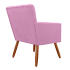 Kit 02 Poltronas Decorativa Cecília Suede Cores Variadas -  D