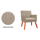 Kit 02 Poltronas Decorativa Cecília Suede Cores Variadas -  D