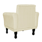 Kit 02 Poltronas Decorativa Classic Capitonê Suede Várias Cor