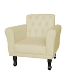 Kit 02 Poltronas Decorativa Classic Capitonê Suede Várias Cor