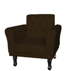 Kit 02 Poltronas Decorativa Classic Capitonê Suede Várias Cor