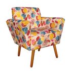 Kit 02 Poltronas Decorativa Dora Estampado Paletas Colorida D