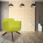 Kit 02 Poltronas Decorativa Duda Base Giratória C/strass Sued