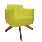 Kit 02 Poltronas Decorativa Duda Base Giratória C/strass Sued