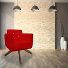 Kit 02 Poltronas Decorativa Duda Base Giratória C/strass Sued