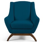 Kit 02 Poltronas Decorativa Fixa Base De Madeira Juliet D02 V