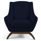 Kit 02 Poltronas Decorativa Fixa Base De Madeira Juliet D02 V