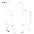 Kit 02 Poltronas Decorativa Fixa Pés De Madeira Isabella D02