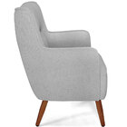 Kit 02 Poltronas Decorativa Fixa Pés De Madeira Isabella D02