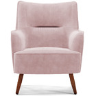 Kit 02 Poltronas Decorativa Fixa Pés De Madeira Isabella D02